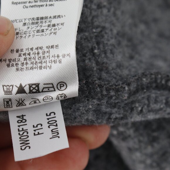 Smartwool Cardigan Womens S/M Odessa Lake Wrap Jacket Wool Silk Blend Knit gray - Picture 12 of 12